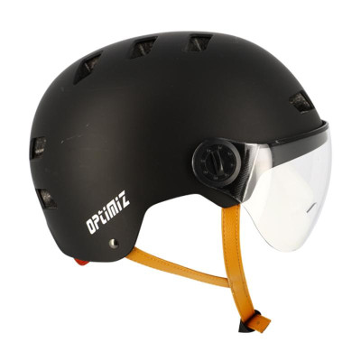 CASQUE URBAIN OPTIMIZ O382 NOIR MAT AVEC REGLAGE OCCIPITAL T.L (59/61)