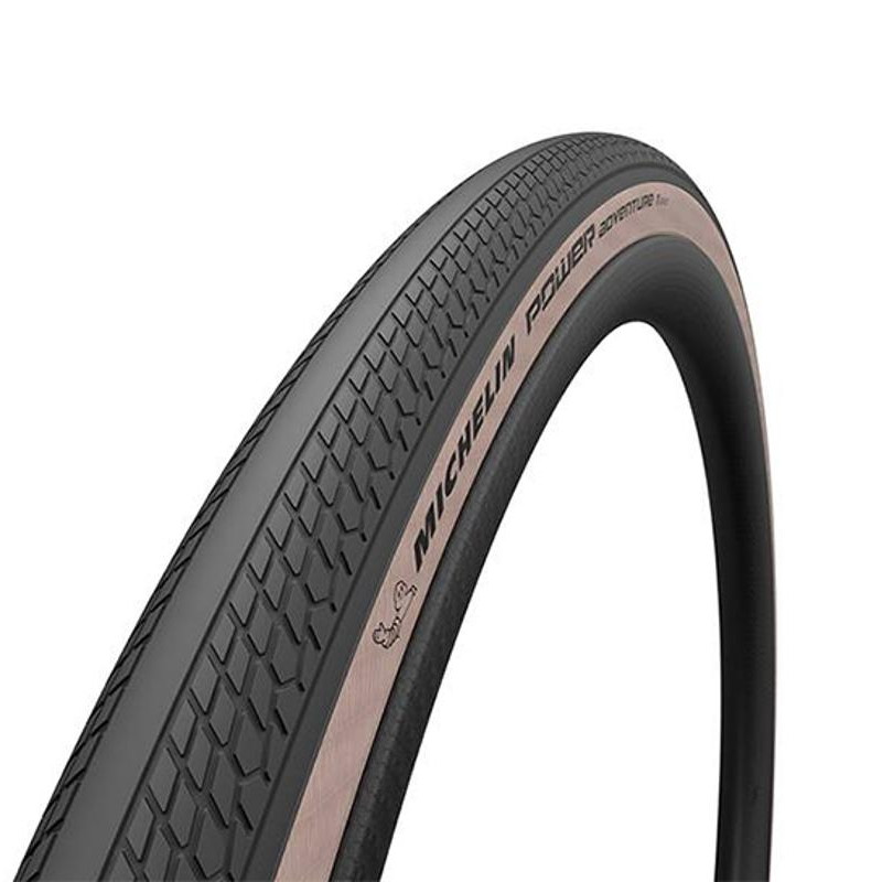 PNEU GRAVEL 700X48C TS MICHELIN POWER ADVENTURE CLASSIC TLR NOIR/BEIGE (48-622)