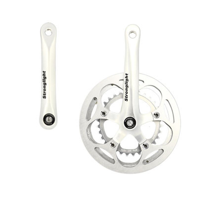 PEDALIER ROUTE/GRAVEL DOUBLE 46-32D L170 STRONG IMPACT ARGENT 9/10V