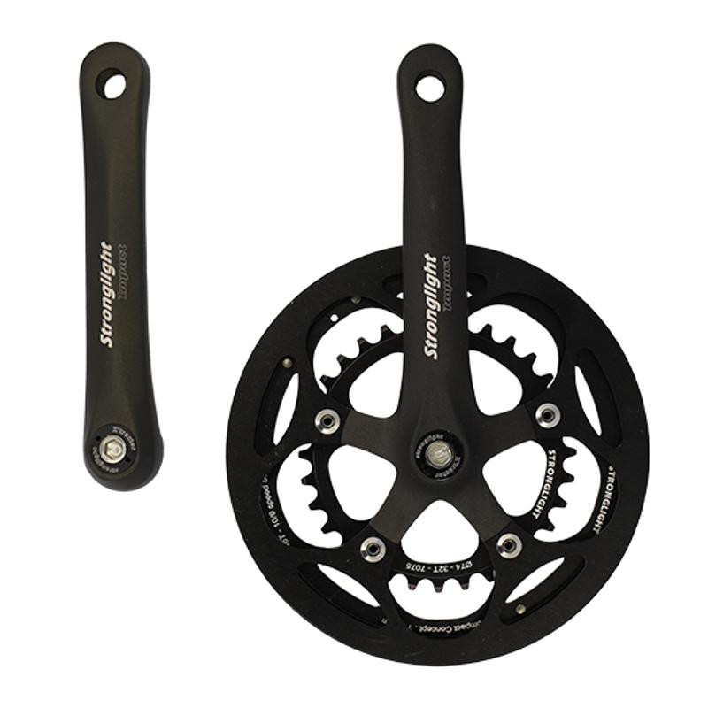 PEDALIER ROUTE/GRAVEL DOUBLE 46-32D L170 STRONG IMPACT NOIR 9/10V
