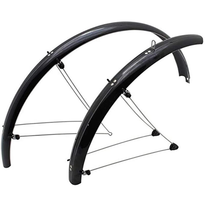 GARDE BOUE VTC/VTT 24'' STRONG PLASTIQUE A TRINGLES 54MM NOIR BRILLANT (PR)