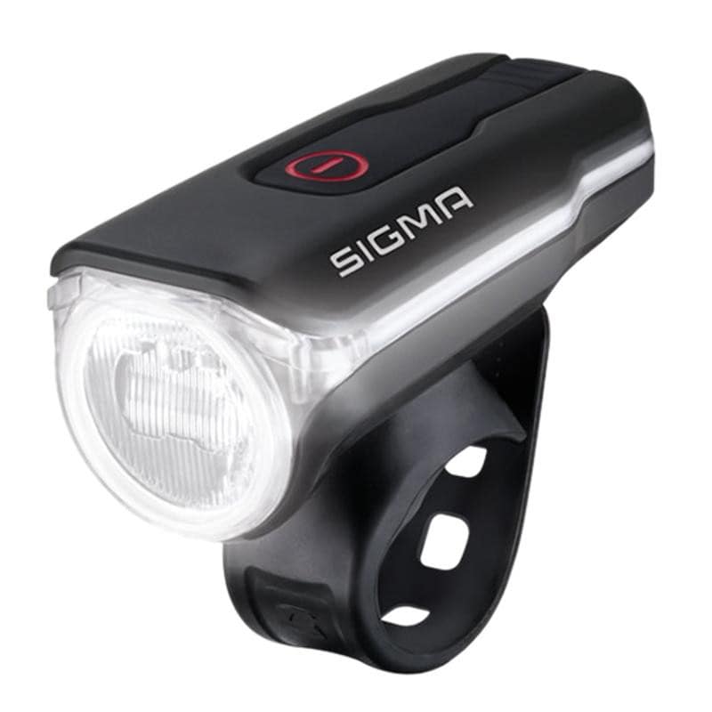 ECLAIRAGE VELO RECHARG.USB AV SIGMA LED AURA 60 NOIR 3 MODES (FIXATION CINTRE)