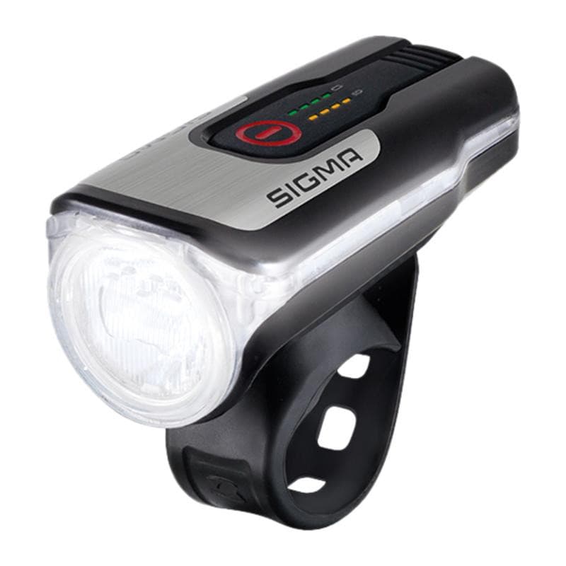 ECLAIRAGE VELO RECHARG.USB AV SIGMA LED AURA 80 NOIR 4 MODES (FIXATION CINTRE)