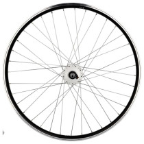 ROUE VTT 27.5" AV ECROU AXE PLEIN JANTE NOIR MACH1 ER 10 MOYEU SHIMANO DYNAMO 6V 2.4W