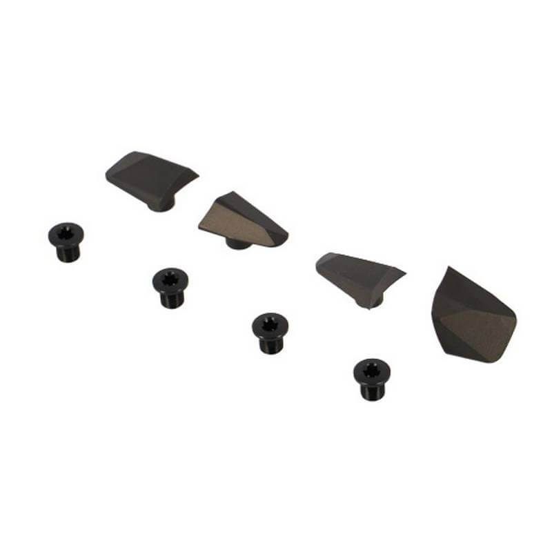 Kit de Caches + Visserie TA pour Pédalier Shimano Dura-Ace R9100 Noir Lot de 4