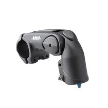 Potence Réglable UNO Ahead Set 1"1"1/8 L90mm Alu Noir H62mm 0/+60° Guidon Ø 31.8mm