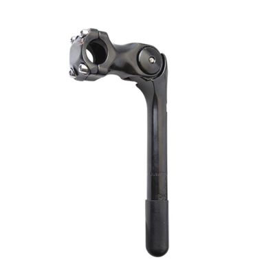Potence Réglable Plongeur Ø 22.2mm UNO L80mm Alu Noir 0 A 60° Guidon Ø 25.4mm