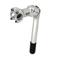 Potence Réglable Plongeur Ø 22.2mm UNO L100mm Alu Argent 0 A 60° Guidon Ø 25.4mm