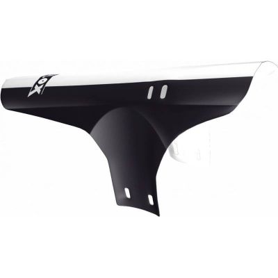 GARDE BOUE VTT AV VELOX NOIR/BLANC FIXATION FOURCHE