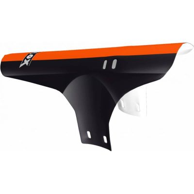 Garde-Boue VTT Avant Velox Noir/Orange Fixation Fourche