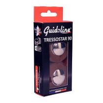 Guidoline Velox Coton Supérieur Tressostar 90 Marron Havane + Embouts de Guidon Chrome