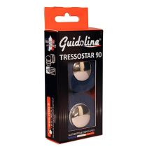 Guidoline Velox Coton Supérieur Tressostar 90 Bleu Royal + Embouts de Guidon Chrome