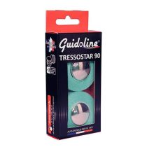 Guidoline Velox Coton Supérieur Tressostar 90 Vert Celest + Embouts de Guidon Chrome