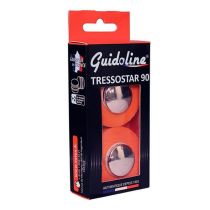 Guidoline Velox Coton Supérieur Tressostar 90 Orange + Embouts de Guidon Chrome