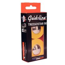 Guidoline Velox Coton Supérieur Tressostar 90 Jaune + Embouts de Guidon Chrome