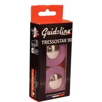 Guidoline Velox Coton Supérieur Tressostar 90 Parme + Embouts de Guidon Chrome