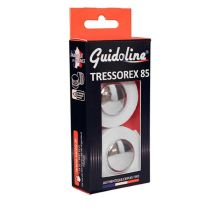 Guidoline Velox Coton Tressorex 85 Blanc + Embouts de Guidon Chrome