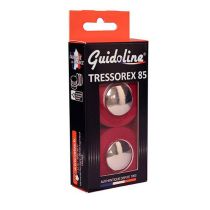Guidoline Velox Coton Tressorex 85 Rouge + Embouts de Guidon Chrome