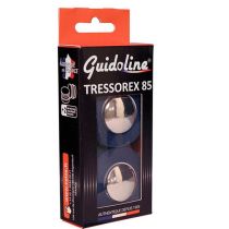 Guidoline Velox Coton Tressorex 85 Bleu + Embouts de Guidon Chrome