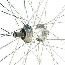 Roue Arrière VTC 28" Velox Jante Argent Mach1 ER10 5/6/7V V-Brake 36T