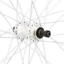 Roue Arrière VTT Velox 26" Mach1 M110 Argent Miche Magnum V-Brake 5/6/7V