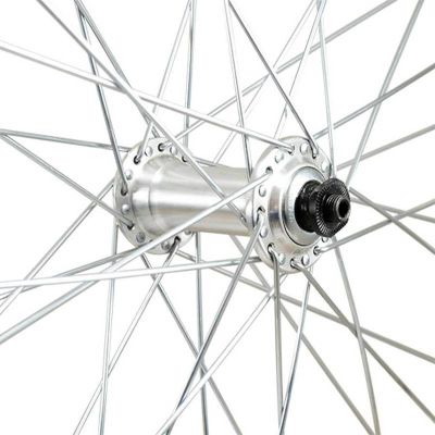 Roue Avant VTT Velox 26" Mach1 M110 Argent Shimano TX500 V-Brake 36T