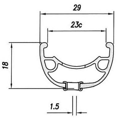 Roue Avant VTT Velox 29" Mach1 Klixx Boost CenterLock Axe Traversant 15X110mm
