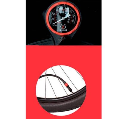 Pompe à Pied Zéfal FP20 Corps /Support Acier GrisRaccord Switch VS/VP 11 Bars