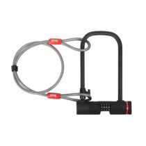 Antivol Vélo U à Code Zéfal TRAZ U13 115 x 230mm avec Câble à Boucles Ø 10mm