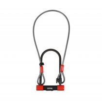 Antivol Vélo U Zéfal TRAZ U13 115 x 230mm avec Câble à Boucles Ø 10mm