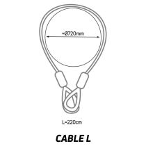 Antivol Vélo Câble Zéfal K-TRAZ L Ø 10 mm L 2.20M