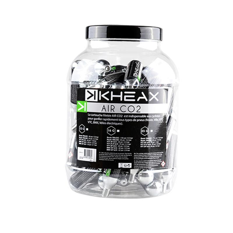 Dresco Cartouches CO2 16g - Lot De 5 Pour Gonflage Rapide Pneus Vélo