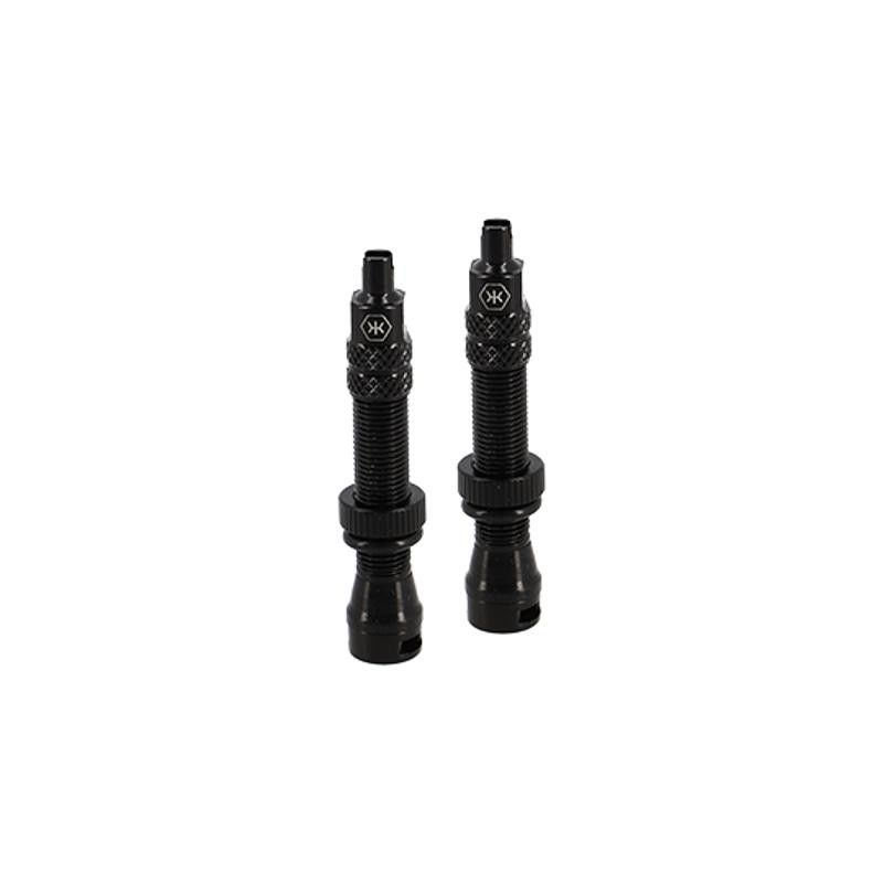 VALVE TUBELESS SCHRADER KHEAX ALU NOIR 44MM (X2)