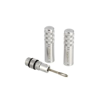 NECESSAIRE REPARATION TUBELESS KHEAX ALU ARGENT AVEC EMBOUT CO2 - SS CARTOUCHES