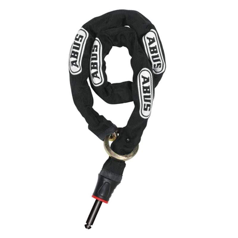 ANTIVOL VELO CHAINE A BOUCLE D6 X 0.85M ABUS POUR ANTIVOL FER A CHEVAL -NOIR  + SUPPORT