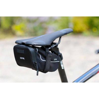 Sacoche de Selle Zéfal Z Light Pack M Noir 0.9L Attache Velcrosur Rail/Tige de Selle