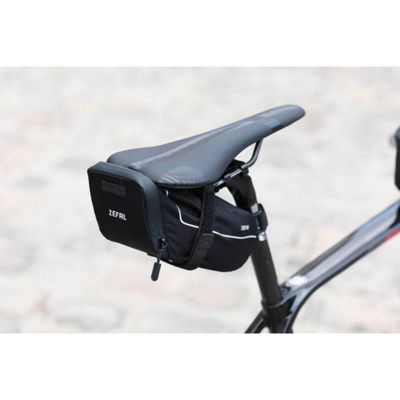 Sacoche de Selle Zéfal Z Light Pack L Noir 1.4L Attache Velcrosur Rail/Tige de Selle