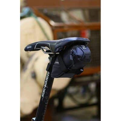 Sacoche de Selle Zéfal Iron Pack 2 S-DS Noir 0.5L Fixation Velcro sur Rail/Tige de Selle
