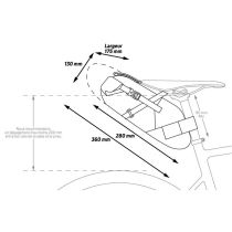 Sacoche de Selle Etanche Zéfal Z Aadventure R5 Noir 5L 370X175X130MM
