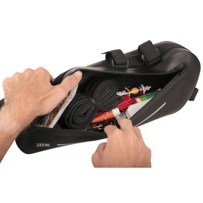 Sacoche de Cadre Vélo Gravel Zéfal Z Adventure C2 Noir 2.5L Fermeture Etanche