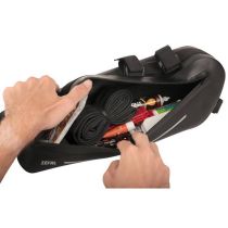Sacoche de Cadre Vélo Gravel Zéfal Z Adventure C2 Noir 2.5L Fermeture Etanche