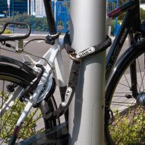 Antivol Vélo Chaîne à Boucle Abus Ø 8mm x 0.85M Acier + Sacoche