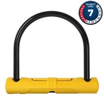 Antivol Vélo U Abus 110 x 160mm 402 Mini Jaune + Support