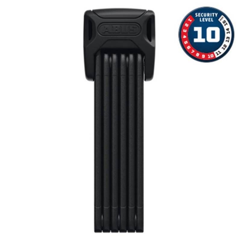 Antivol Vélo Pliable à Clé Abus L 90cm Bordo 6000K/90 Noir + Support