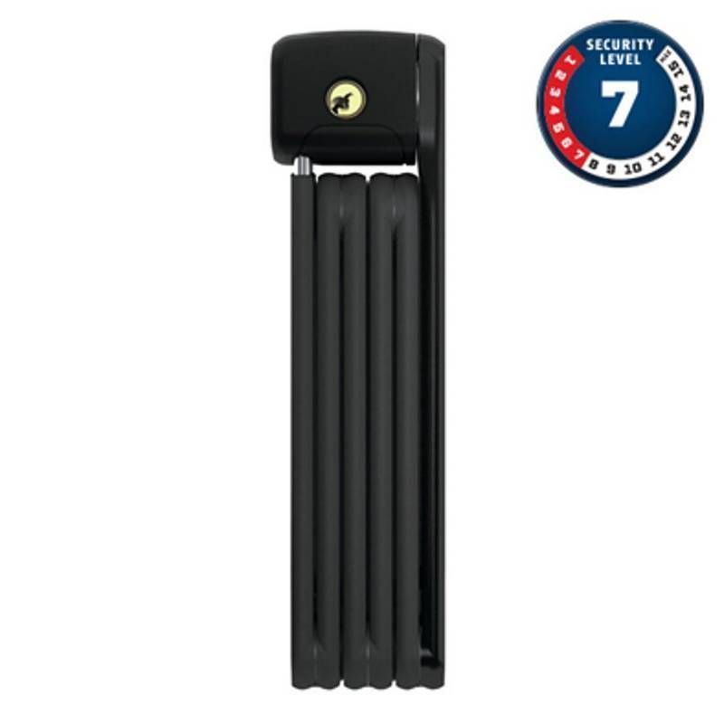 Antivol Vélo Pliable à Clé Abus L 85cm Bordo Lite 6055K/85 Noir + Support Selle Royal