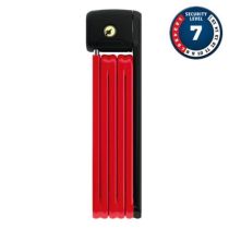 Antivol Vélo Pliable à Clé Abus L 85cm Bordo Lite 6055K/85 Rouge + Support