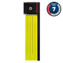 Antivol Vélo Pliable à Clé Abus L 80cm Bordo Big Ugrip 5700/80 Jaune + Support
