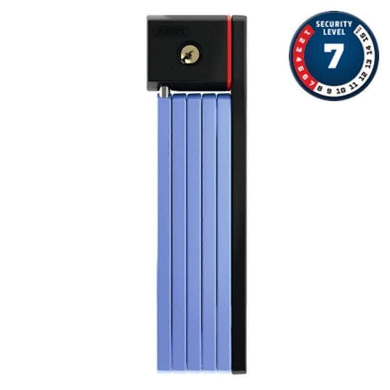 Antivol Vélo Pliable à Clé Abus L 80cm Bordo Big Ugrip 5700K/80 Bleu + Support