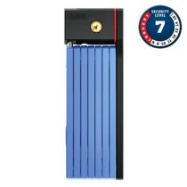 Antivol Vélo Pliable à Clé Abus L 100cm Bordo Big Ugrip 5700K/100 Bleu + Support