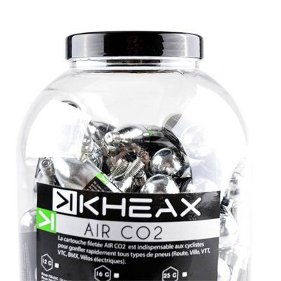Cartouches CO2 Kheax 16g Filetées 40 Pièces